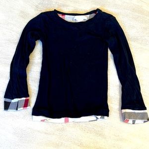 Girls Burberry shirt Size 3y
